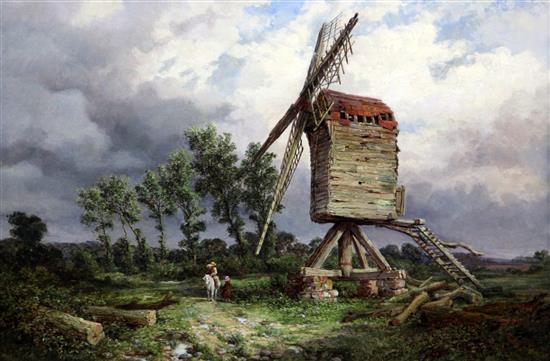 Samuel Henry Baker (1824-1904) A Ruined mill, Warwickshire, 15 x 22.5in.